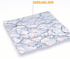 3d view of Gornja Ilova