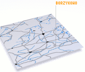 3d view of Borzykowo