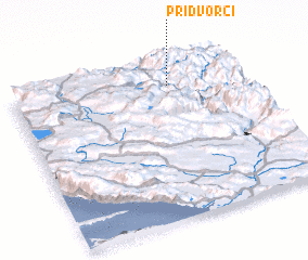 3d view of Pridvorci
