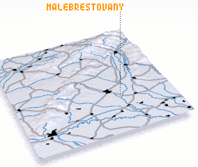 3d view of Malé Brestovany