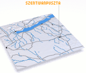 3d view of Szentivánpuszta