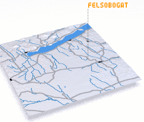 3d view of Felsőbogát