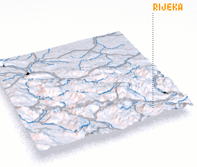 3d view of Rijeka