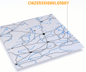 3d view of Ciążeńskie Holendry