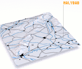 3d view of Malý Báb