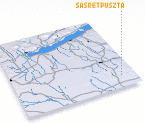 3d view of Sásrétpuszta