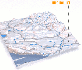 3d view of Huskovići