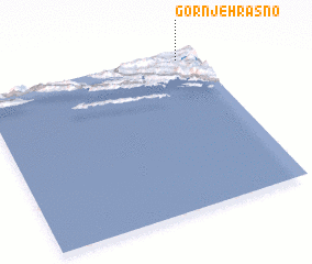 3d view of Gornje Hrasno