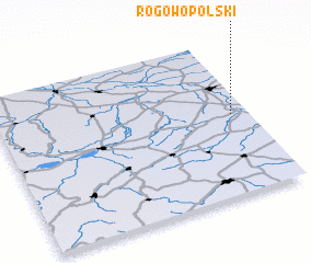 3d view of Rogów Opolski