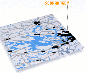 3d view of Södra Ängby