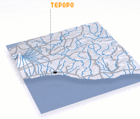 3d view of Te Popo