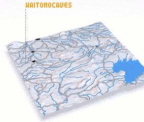 3d view of Waitomo Caves