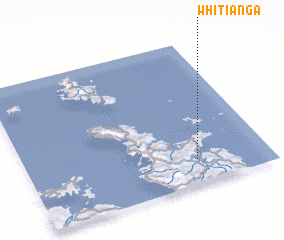 3d view of Whitianga