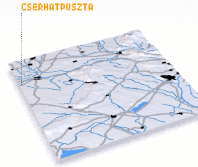 3d view of Cserhátpuszta