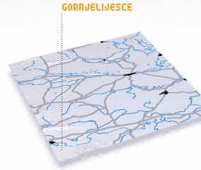 3d view of Gornje Liješće