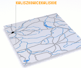 3d view of Kaliszkowice Kaliskie