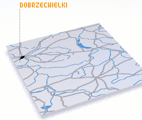 3d view of Dobrzec Wielki