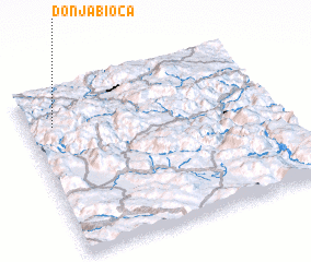 3d view of Donja Bioča