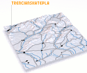 3d view of Trenčianska Teplá