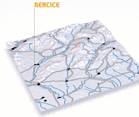 3d view of Nemčice