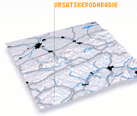 3d view of Vršatské Podhradie