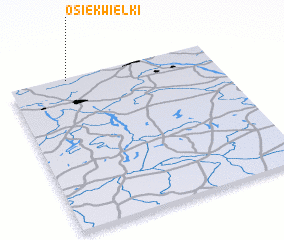 3d view of Osiek Wielki