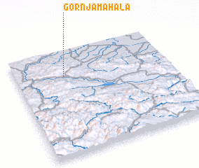 3d view of Gornja Mahala