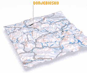 3d view of Donje Biosko