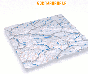 3d view of Gornja Mahala