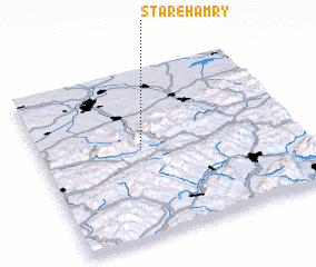 3d view of Staré Hamry