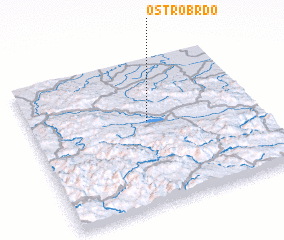 3d view of Oštro Brdo