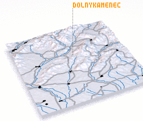 3d view of Dolný Kamenec