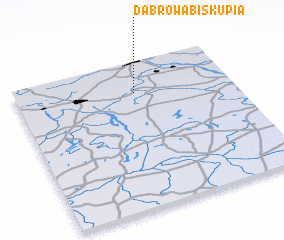 3d view of Dąbrowa Biskupia