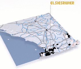 3d view of Elsiesrivier