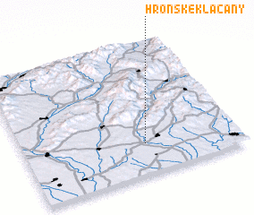 3d view of Hronské Kľačany