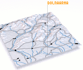 3d view of Dolná Arma