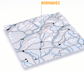 3d view of Horná Ves