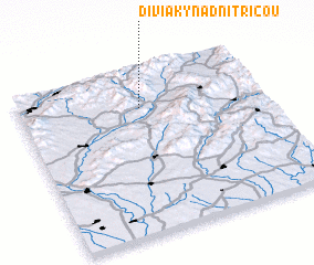 3d view of Diviaky nad Nitricou