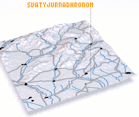 3d view of Svätý Jur nad Hronom