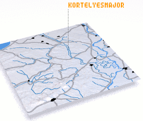 3d view of Körtélyesmajor