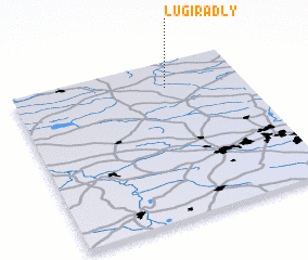 3d view of Ługi Radły