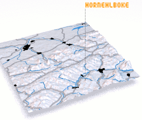 3d view of Horné Hlboké