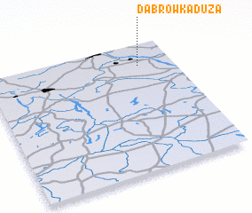 3d view of Dąbrówka Duża