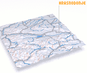 3d view of Hrasno Donje