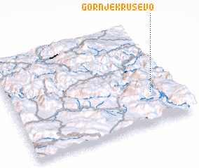 3d view of Gornje Kruševo