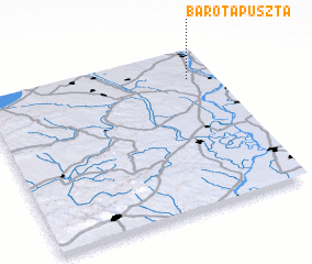 3d view of Barótapuszta