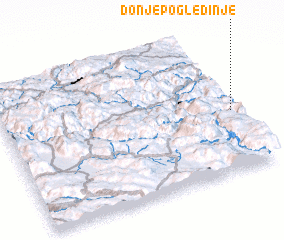 3d view of Donje Pogledinje