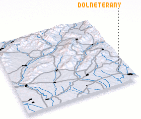 3d view of Dolné Terany