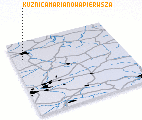 3d view of Kuźnica Marianowa Pierwsza