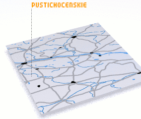 3d view of Pusti Choceńskie